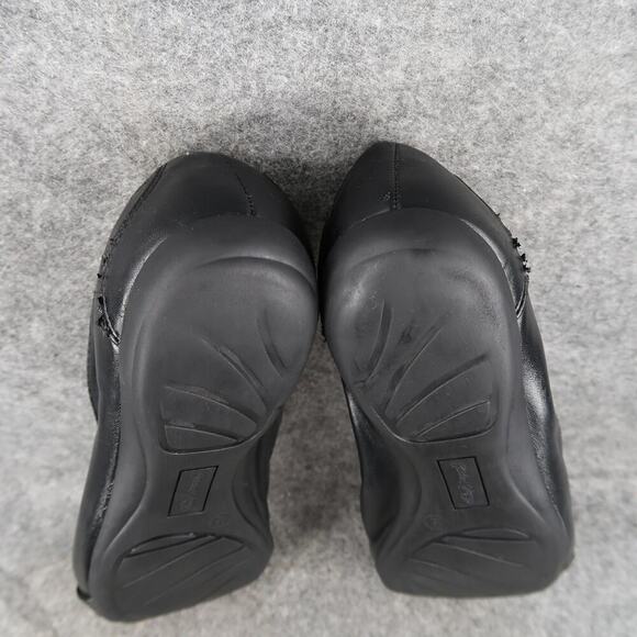Faded Glory Shoes Womens 9 Ballet Flats Comfort Memory Foam Black Slip On Casual - Picture 11 of 12